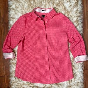 Talbots wrinkle resistant button down shirt